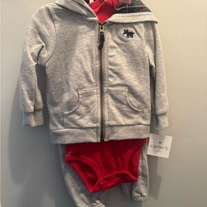 Carter's Gray Baby Hoodie